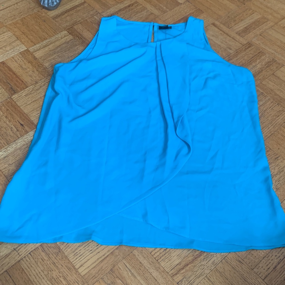 Worthington Sleeveless Turquoise Blouse